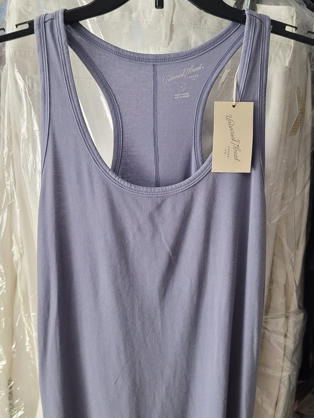 Universal Thread Soft Lavender Ribbed Racerback Tank